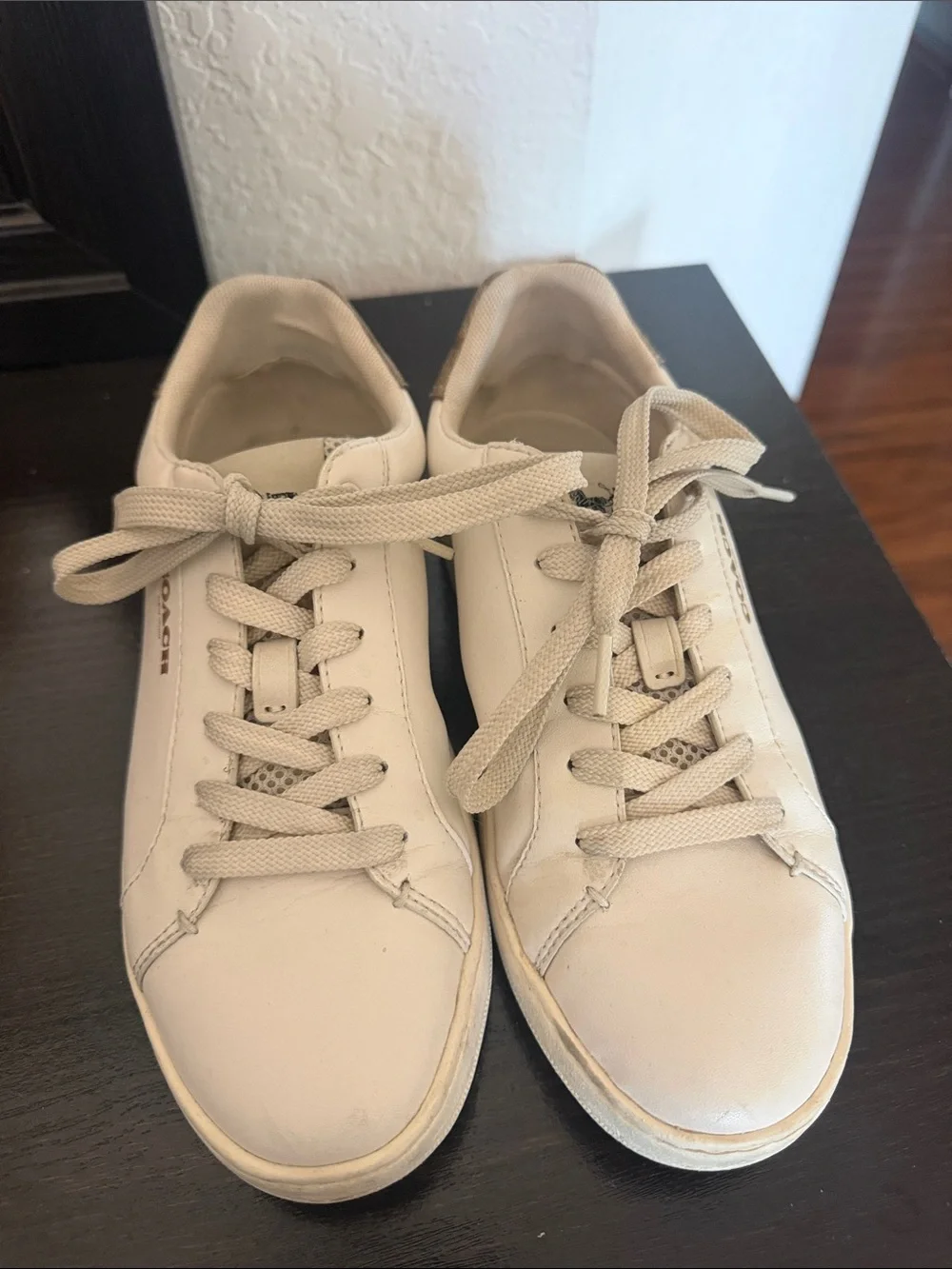 Coach shoes. Casual Women's Cream Lace-Up Sneakers. You can make a bundle